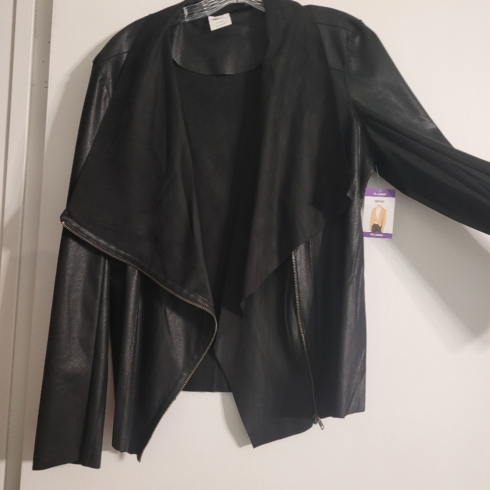 Suede waist jacket